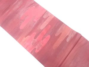 アンティーク　ヱ霞模様織り出し袋帯（着用可）